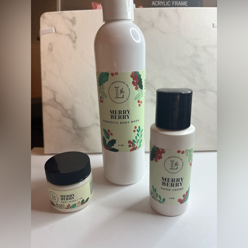 Lemongrass spa merry berry body set